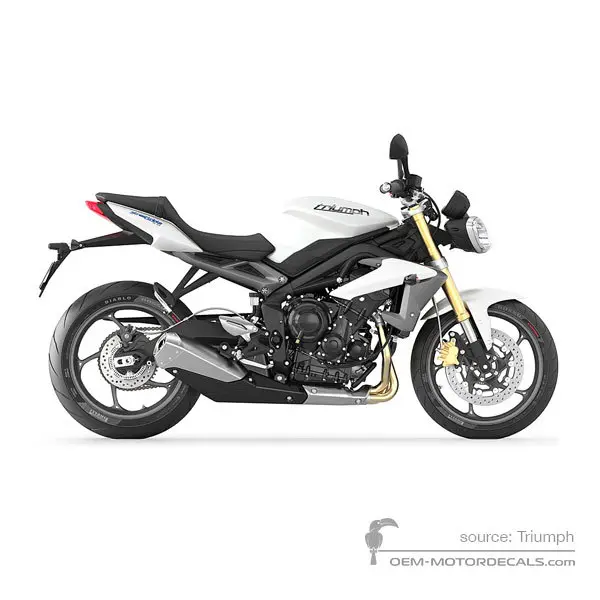 Triumph STREET TRIPLE 675 2013 - Weiss - Crystal White