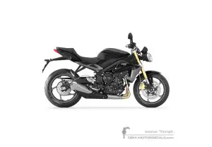Adesivi per Triumph STREET TRIPLE 675 2014 - Nero • Triumph Adesivi OEM