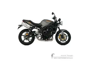 Aufkleber für Triumph STREET TRIPLE 675 R 2009 - Grau • Triumph OEM-Aufkleber