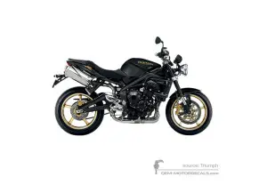 Autocollants pour Triumph STREET TRIPLE 675 R 2011 - Noir • Triumph Autocollants OEM