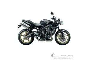 Adesivi per Triumph STREET TRIPLE 675 R 2012 - Nero • Triumph Adesivi OEM