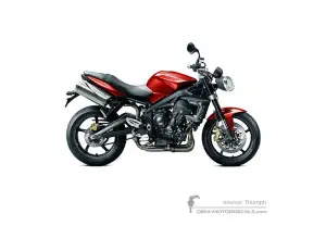 Pegatinas para Triumph STREET TRIPLE 675 R 2012 - Rojo • Triumph Pegatinas OEM