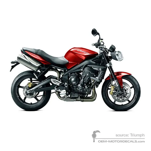 Triumph STREET TRIPLE 675 R 2012 - Rosso - Diablo Red