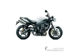 Pegatinas para Triumph STREET TRIPLE 675 R 2012 - Blanco • Triumph Pegatinas OEM