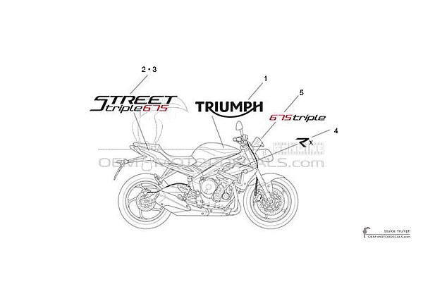 Triumph STREET TRIPLE 675 RX 2015 - Silber