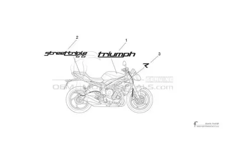 Triumph STREET TRIPLE 675 R 2016 - Blanco