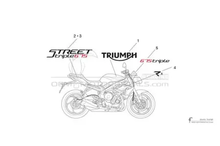 Triumph STREET TRIPLE 675 RX 2016 - Czarny