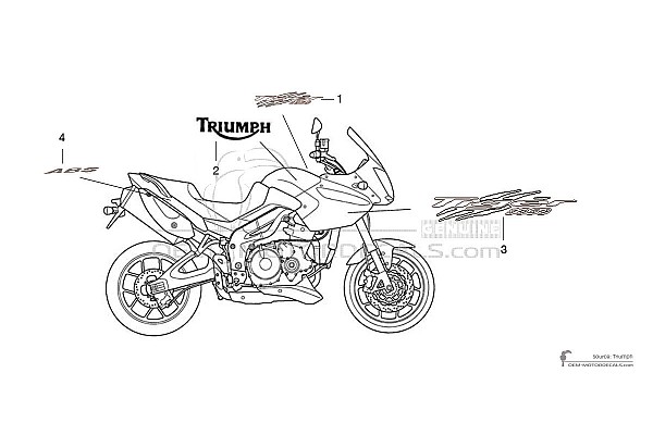Triumph TIGER 1050SE 2010 - Orange