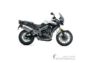 Autocollants pour Triumph TIGER 800 2011 - Blanc • Triumph Autocollants OEM