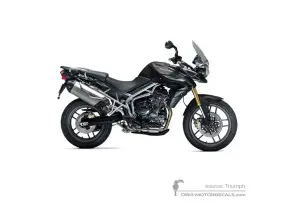 Autocollants pour Triumph TIGER 800 2012 - Noir • Triumph Autocollants OEM
