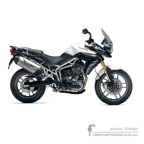 Triumph TIGER 800 2012 - White - Crystal White Pearl