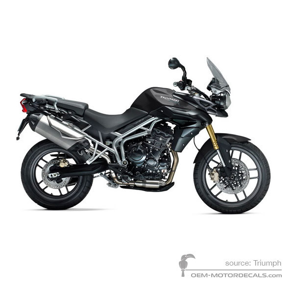 Decals for Triumph TIGER 800 2013 - Black • Triumph OEM Decals