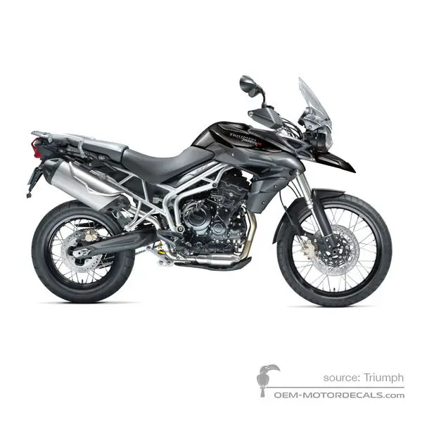 Triumph TIGER 800XC 2012 - Czarny - Phantom Black Pearl