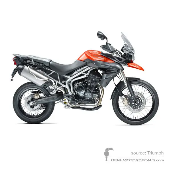 Triumph TIGER 800XC 2012 - Pomarańczowy - Intense Orange