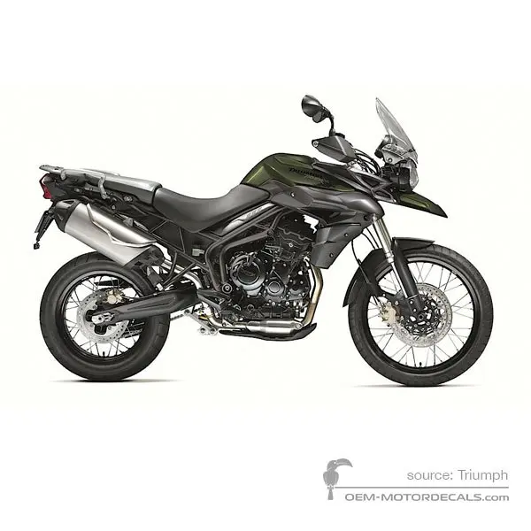 Triumph TIGER 800XC 2013 - Zielony - Matt Khaki Green Pearl