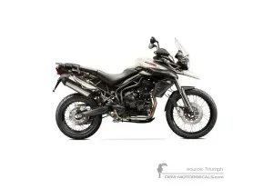 Autocollants pour Triumph TIGER 800XC 2014 - Blanc • Triumph Autocollants OEM