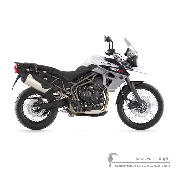 Decals for Triumph TIGER 800XC 2015 - White • Triumph OEM Decals