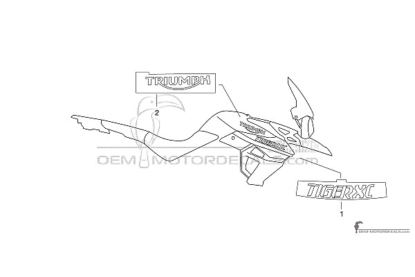 Triumph TIGER 800XC 2015 - Blanc