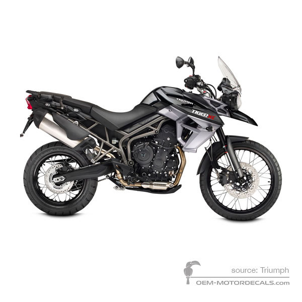Autocollants pour Triumph TIGER 800XC 2017 - Noir • Triumph Autocollants OEM
