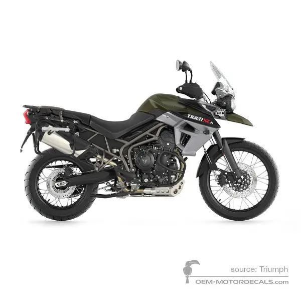 Triumph TIGER 800XCa 2017 - Verde - Matt Khaki Green
