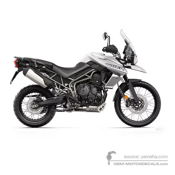 Triumph TIGER 800XCa 2019 - Blanco - Crystal white