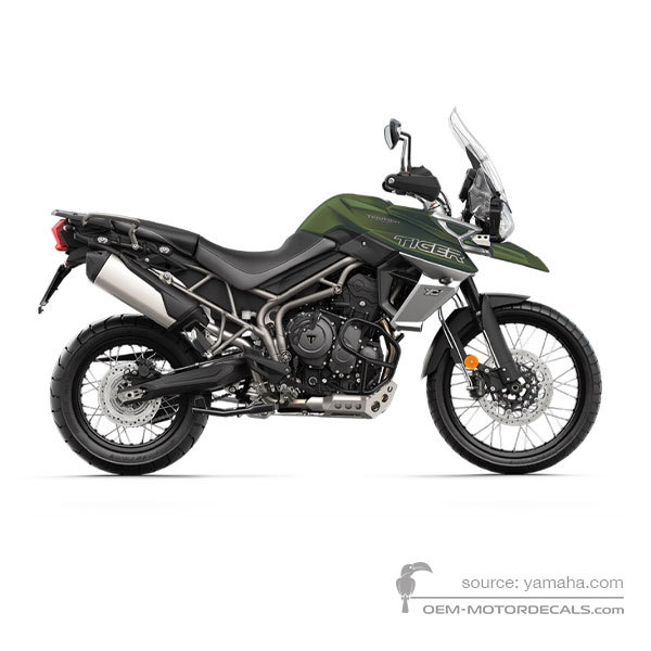 Stickers voor Triumph TIGER 800XCa 2020 - Groen • Triumph OEM Stickers