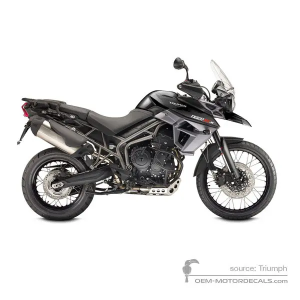 Triumph TIGER 800XCx 2016 - Czarny - Phantom Black