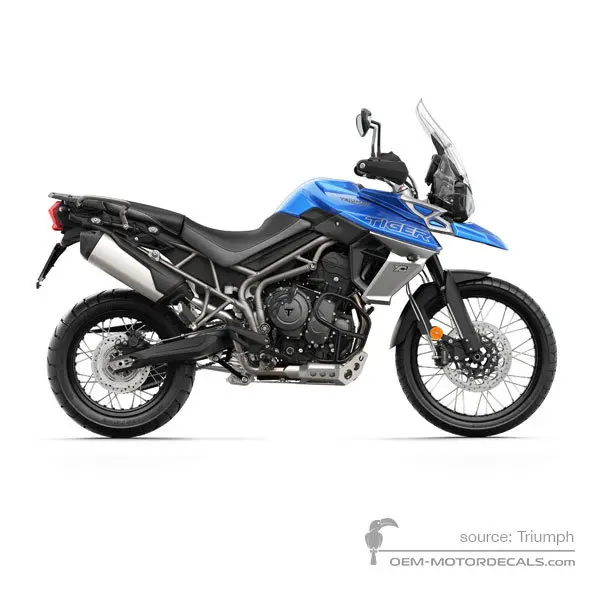 Triumph TIGER 800XCx 2018 - Niebieski - Lucerne Blue