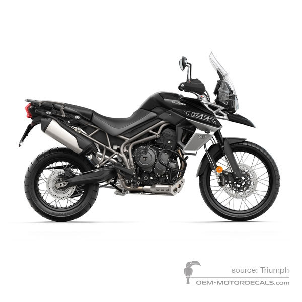 Naklejki do Triumph TIGER 800XCx 2019 - Czarny • Triumph Naklejki OEM