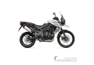 Decals for Triumph TIGER 800XCx 2020 - White • Triumph OEM Decals
