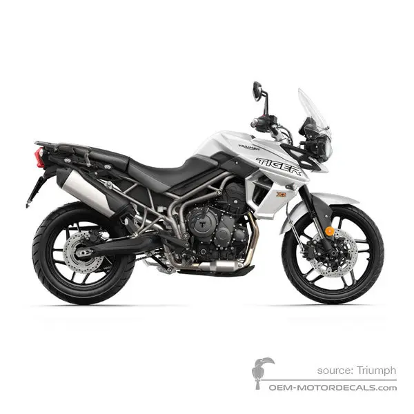 TRIUMPH TIGER 800XR 2019 - Blanc - Crystal White