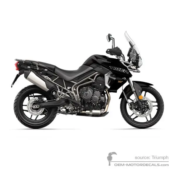 Triumph TIGER 800XRt 2019 - Black - Matt Jet Black