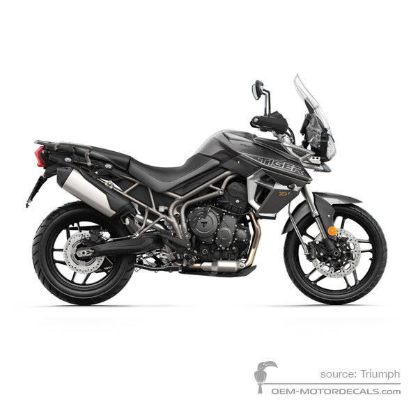 Pegatinas para Triumph TIGER 800XRt 2019 - Plata • Triumph Pegatinas OEM
