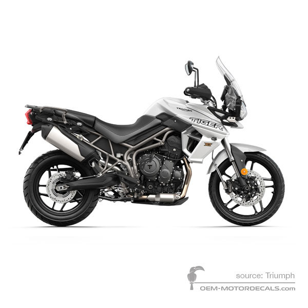 Adesivi per Triumph TIGER 800XRt 2019 - Bianco • Triumph Adesivi OEM