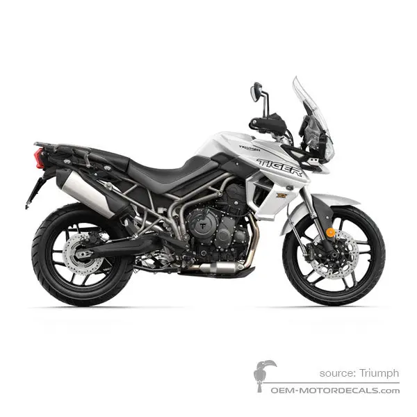 Triumph TIGER 800XRt 2020 - White - Alabaster / Pure White