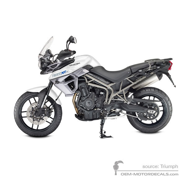 Stickers voor Triumph TIGER 800XRx 2016 - Wit • Triumph OEM Stickers