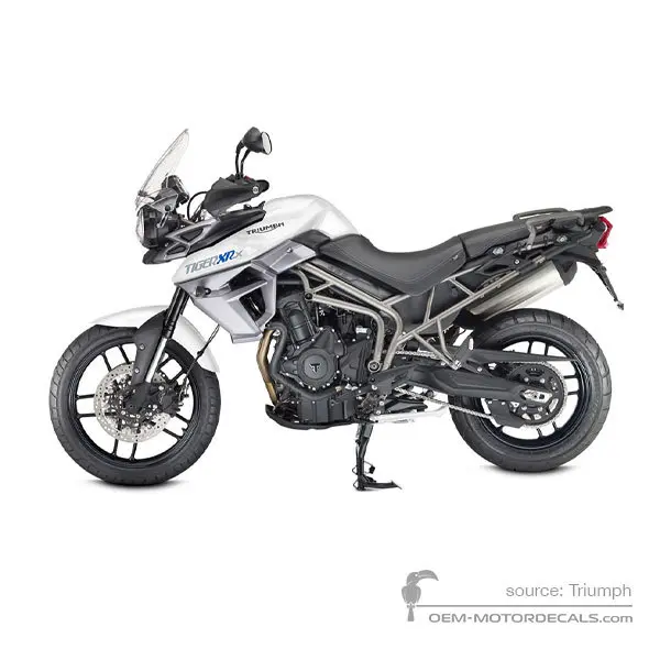 Triumph TIGER 800XRx 2017 - Biały - Crystal White