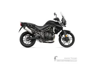 Autocollants pour Triumph TIGER 800XRx 2018 - Noir • Triumph Autocollants OEM