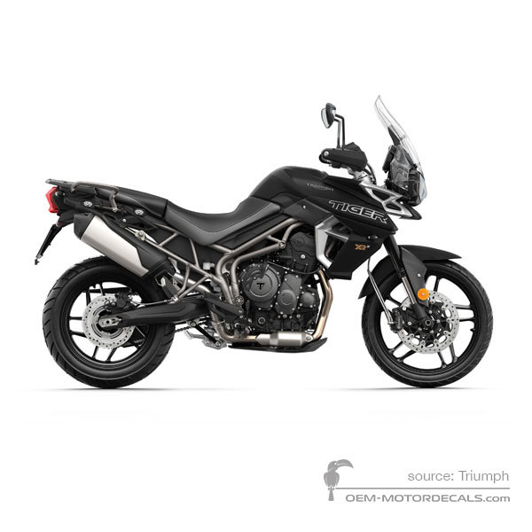 Pegatinas para Triumph TIGER 800XRx 2019 - Negro • Triumph Pegatinas OEM