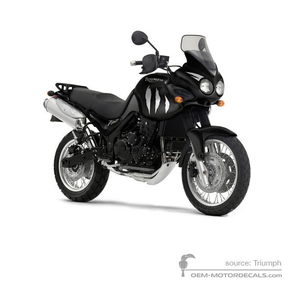 Pegatinas para Triumph TIGER 955i 2002 - Negro • Triumph Pegatinas OEM