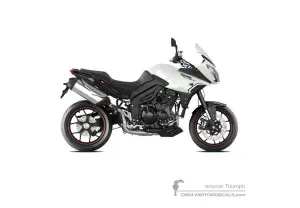 Pegatinas para Triumph TIGER SPORT 1050 2016 - Blanco • Triumph Pegatinas OEM