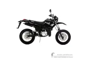 Autocollants pour Yamaha DT125X 2005 - Noir • Yamaha Autocollants OEM