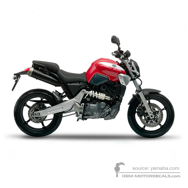 Naklejki do Yamaha MT03 2009 - Czerwony • Yamaha Naklejki OEM