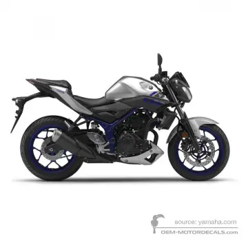 Yamaha MT03 2016 - Srebrny - Mat Silver 1