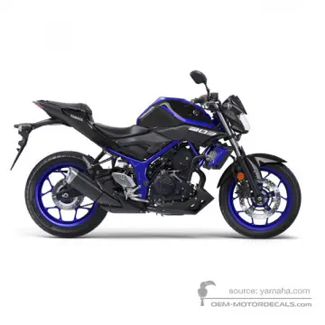 Yamaha MT03 2018 - Niebieski - Deep Purplish Blue Metallic C