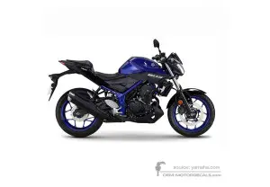 Decals for Yamaha MT03 2019 - Blue • Yamaha OEM Decals