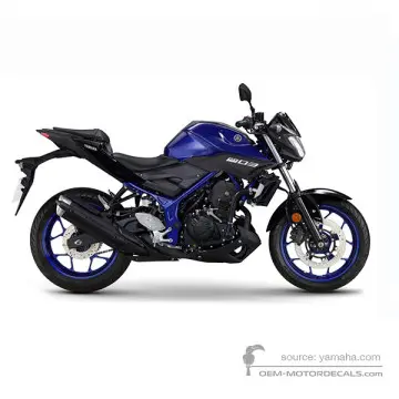 Yamaha MT03 2019 - Niebieski - Deep Purplish Blue Metallic C