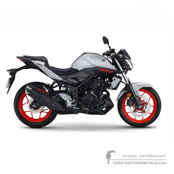 Yamaha MT03 2019 - Gris - Mat Light Gray Metallic 4