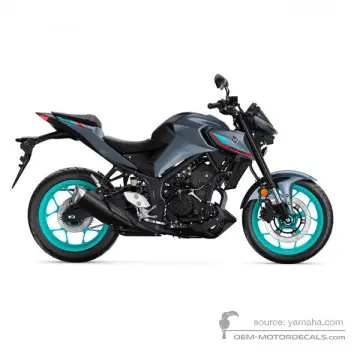 Yamaha MT03 2022 - Grijs - Mat Dark Gray Metallic 8