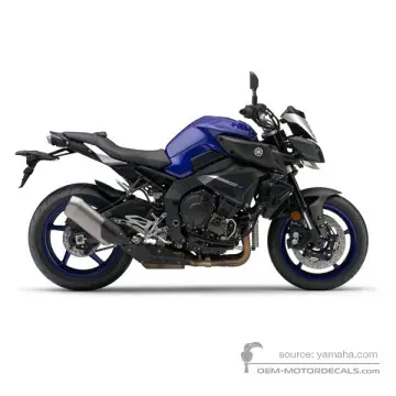 Yamaha MT10 2016 - Niebieski - Deep Purplish Blue Metallic C